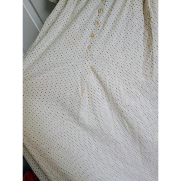 Vintage inspired cottage Core night gown Granny core 100% cotton villager XL - Picture 9 of 10